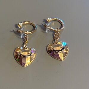 Juicy Couture Gold Heart Earrings